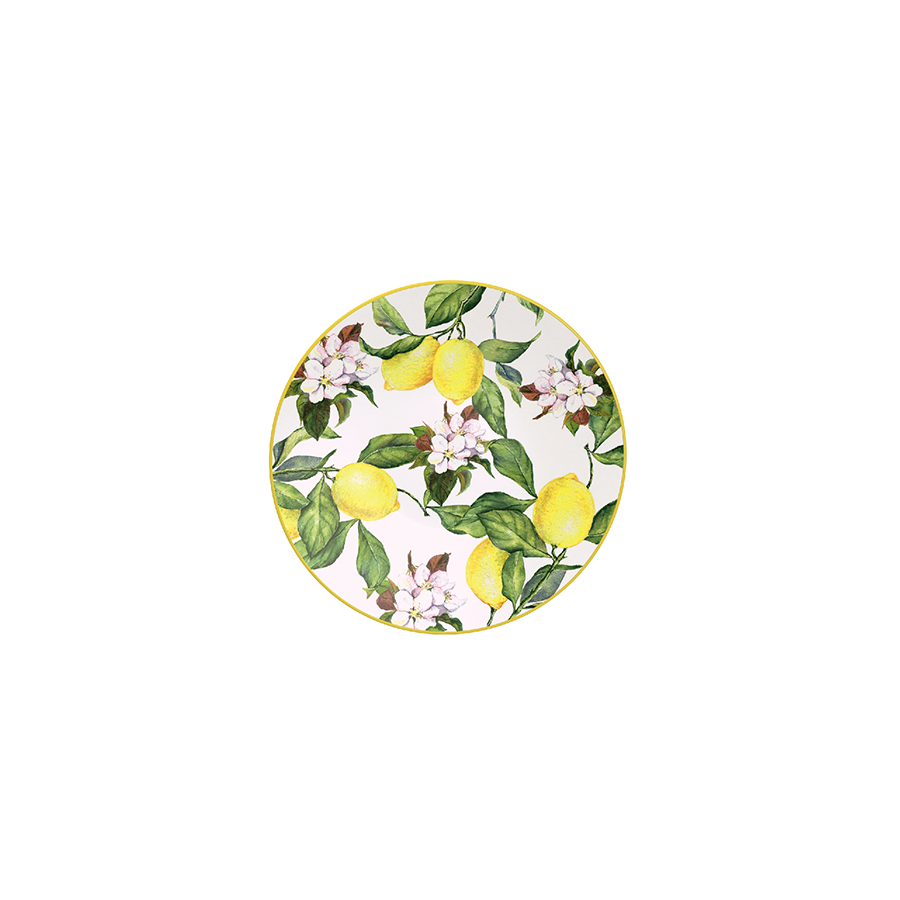 PLATO PARA POSTRE EN PORCELANA Ø21 CM. CARMEN