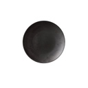 PLATO RASO NEGRO MATE EN PORCELANA Ø28 CM. HEMATITA