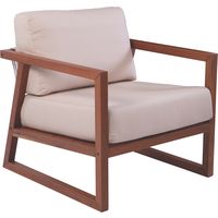 POLTRONA DE MADERA JATOBA CON RESPALDO DE CUERDA NAUTICA - LANATI
