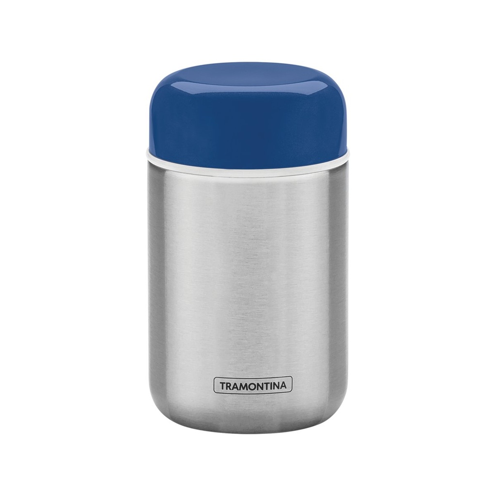 [61648440] POTE TERMICO EN ACERO INOXIDABLE CON TAPA AZUL DE 0,4 L. BY ME