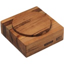 RECIPIENTE DE MADERA PARA HARINA 15X15X6 CM. ROST