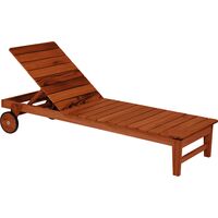 [13910101] REPOSERA CON RUEDAS TOSCANA DE MADERA MUIRACATIARA ACABADO ECOCLEAR PARA EXTERIOR