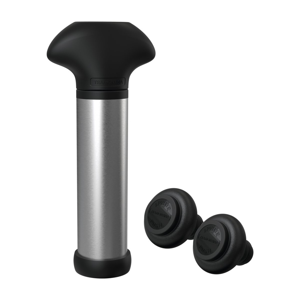 [25599012] BOMBA VACIO Y TAPAS 3 PIEZAS HARMONIZA (Acero inoxidable)