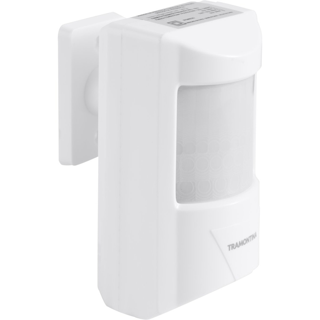 [57100121] SENSOR DE PRESENCIA 180° ARTICULADO FRONTAL BIVOLT  FOTOCELULA BLANCO