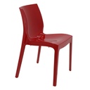 SILLA ALICE ROJA BRILLOSA