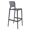 SILLA ALTA BAR GRAFITO SOFIA