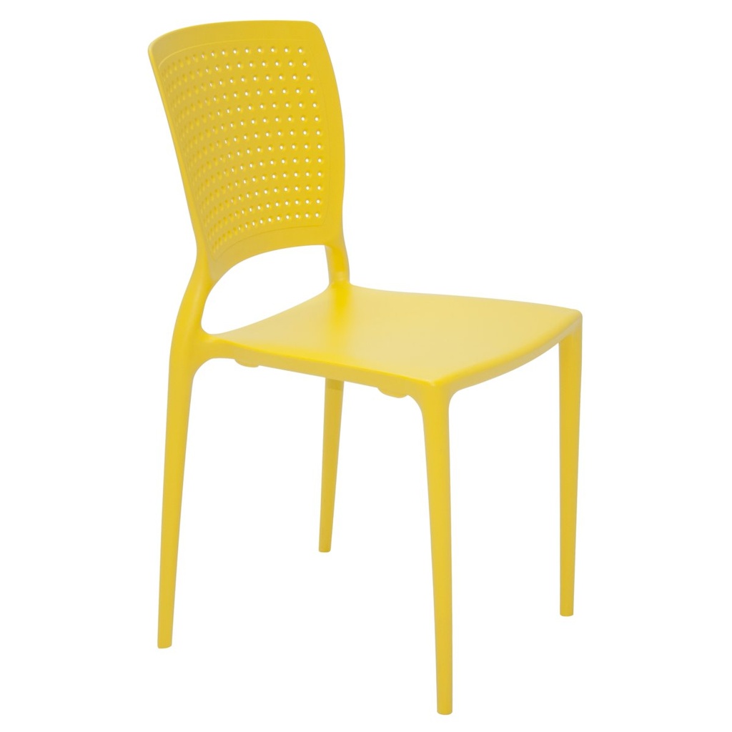 [92048000] SILLA AMARILLA SAFIRA (Polipropileno)