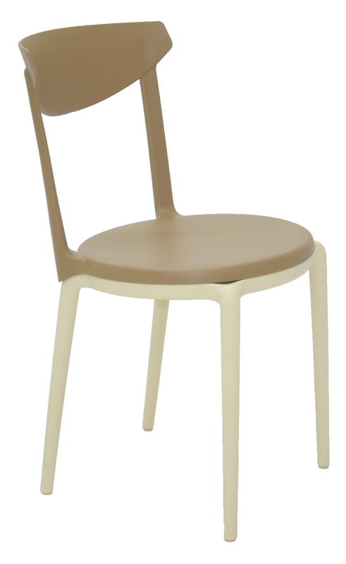 SILLA CAFE Y BEIGE LUNA 2