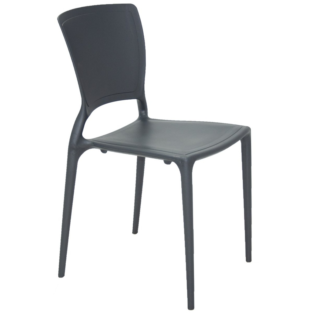 SILLA SOFIA GRAFITO CON RESPALDO CERRADO