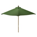 SOMBRILLA PLEGABLE DE POLIESTER VERDE Ø2 M. CON ESTRUCTURA DE MADERA