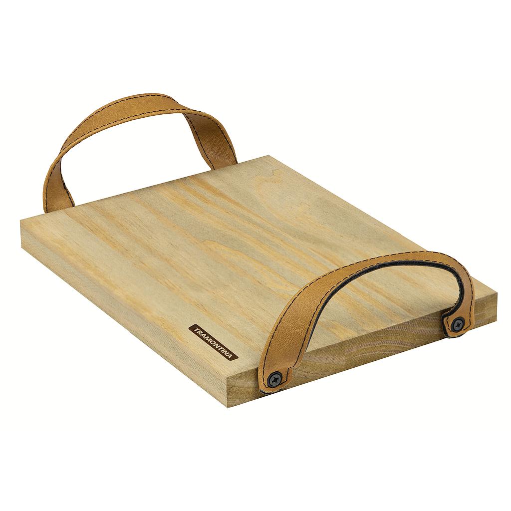 TABLA DE APOYO EN MADERA MACIZA CON ACABADO TEÑIDO 35X19 CM.