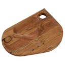 TABLA DE MADERA TECA PARA SNACKS 350MM FOLIUM