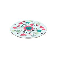 [10399006] TABLA DE VIDRIO REDONDA BLANCA Ø25CM