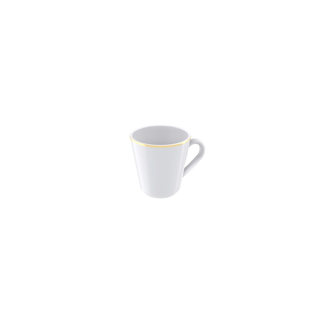 [96010323] TAZA PARA CAFE EN PORCELANA APILABLE 70 ML. ELISA