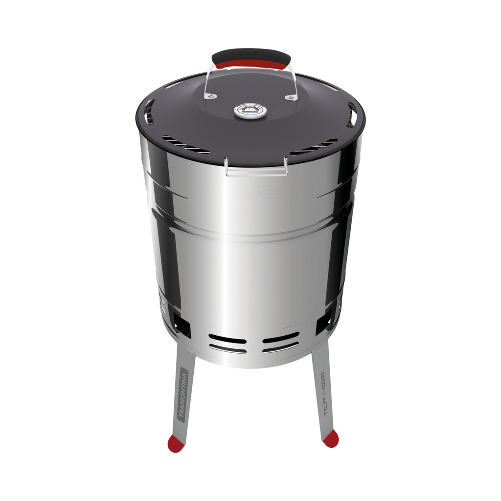 CHURRASQUERA A CARBON Ø 40 CM TCP 400 CON TAPA