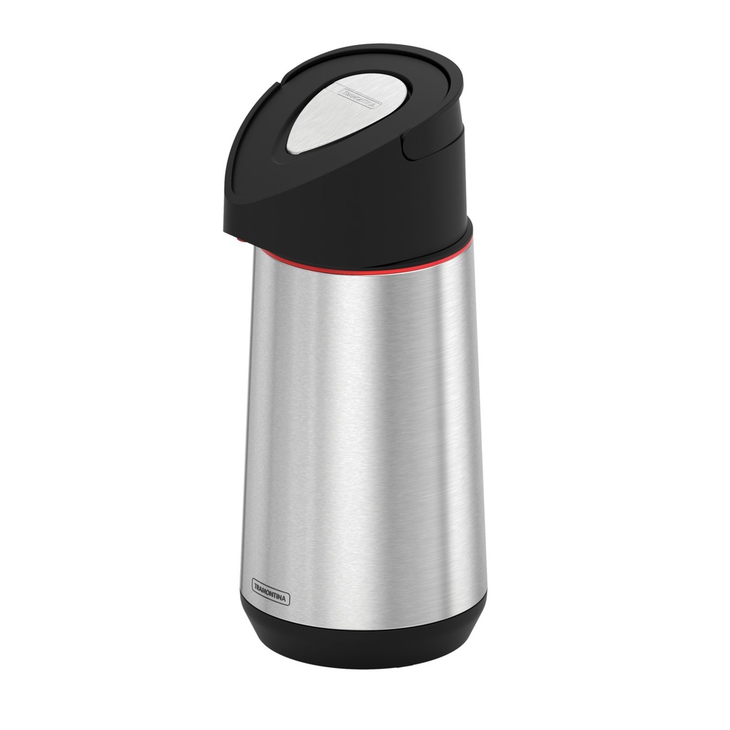 TERMO A PRESION 1,2 L. EN ACERO INOXIDABLE CON AMPOLLA DE VIDRIO EXATA
