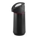 TERMO NEGRO A PRESION 1,2 L. EN ACERO INOXIDABLE EXATA