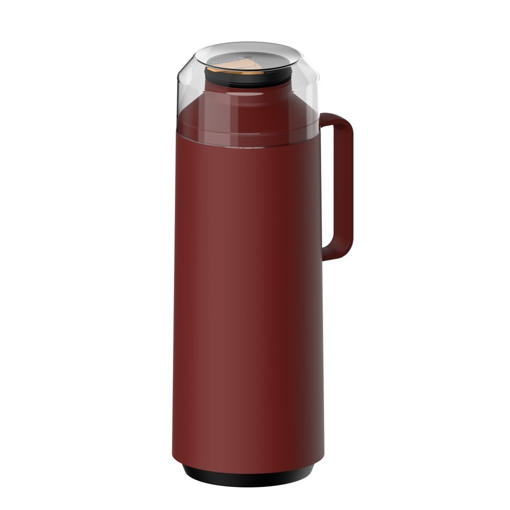 [61637106] TERMO ROJO CON TAPA Y AMPOLLA VIDRIO 1 L. EXATA