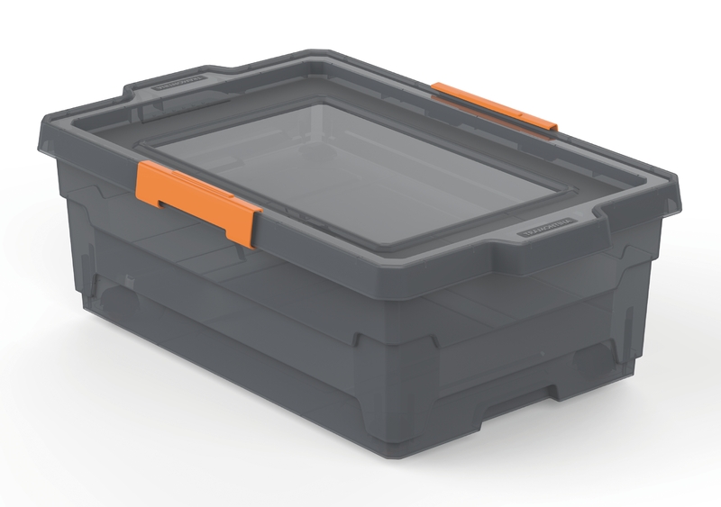 [92554012] CAJA ORGANIZADORA CON RUEDAS 40 L GRIS