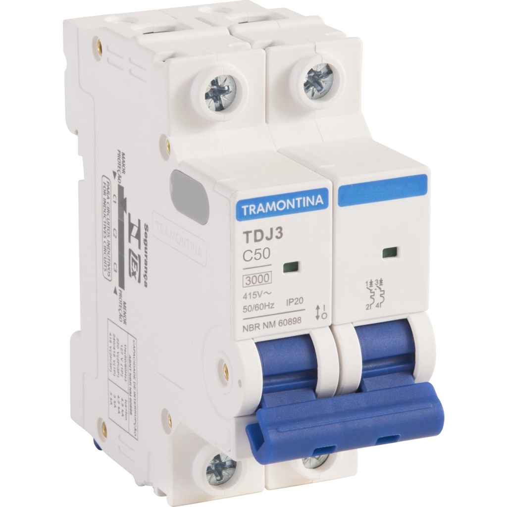 TERMOMAGNETICO TDJ3-2C50 2P 50A 3KA
