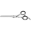 TIJERA PARA ENTRESACAR CABELLO 6" CON APOYO PARA DEDO PROFESSIONAL