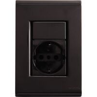 TOMACORRIENTE SCHUCKO 2P+T 16A LIZ GRAFITO