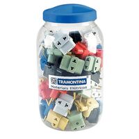 TRIPLE ADAPTADORES 10A 250V~ EMBALAJE EN POTE GRAN