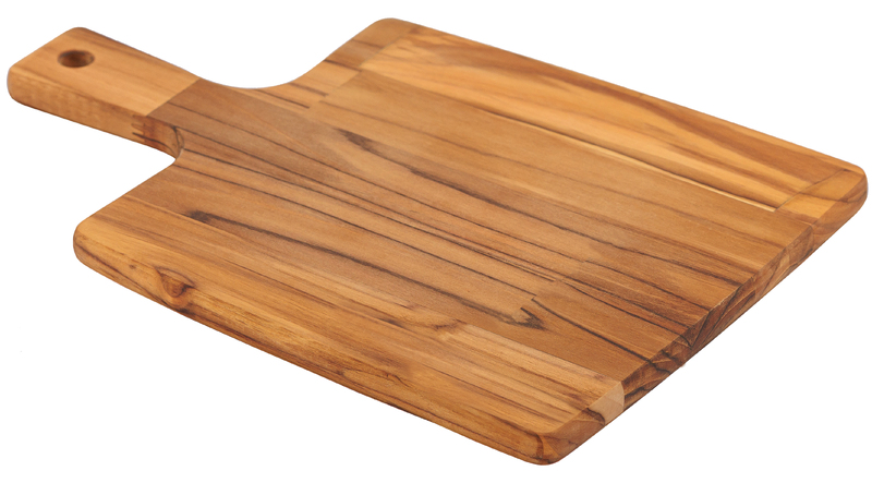 [13277351] Tabla de Cocina  en madera Teca con mango 40x28 cm