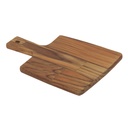 TABLA DE CORTE RECTANGULAR  KITCHEN EN MADERA TECA CON MANGO 28X19,5 CM