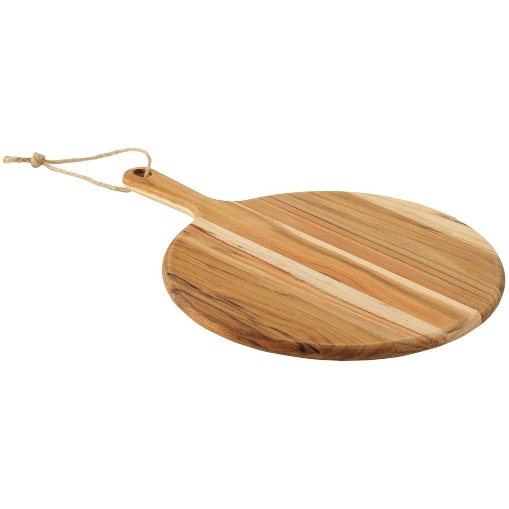 TABLA PARA PIZZA  PROVENCE REDONDA EN MADERA DE TECA