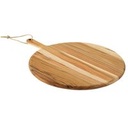 TABLA PARA PIZZA  PROVENCE REDONDA EN MADERA DE TECA FSC DE 62 CM.