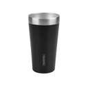 VASO TERMICO EN ACERO INOX NEGRO SIN TAPA 0,42L. EXATA