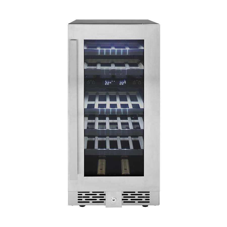 VINOTECA EN ACERO INOX 38X82CM T-SMART 27G 220V