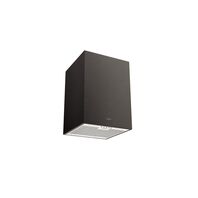CAMPANA DE ISLA SILENT SQUARE BLACK 40 EN ACERO INOX. SCOTCH BRITE (Acero inoxidable)