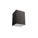 CAMPANA DE ISLA SILENT SQUARE BLACK 40 EN ACERO INOX. SCOTCH BRITE