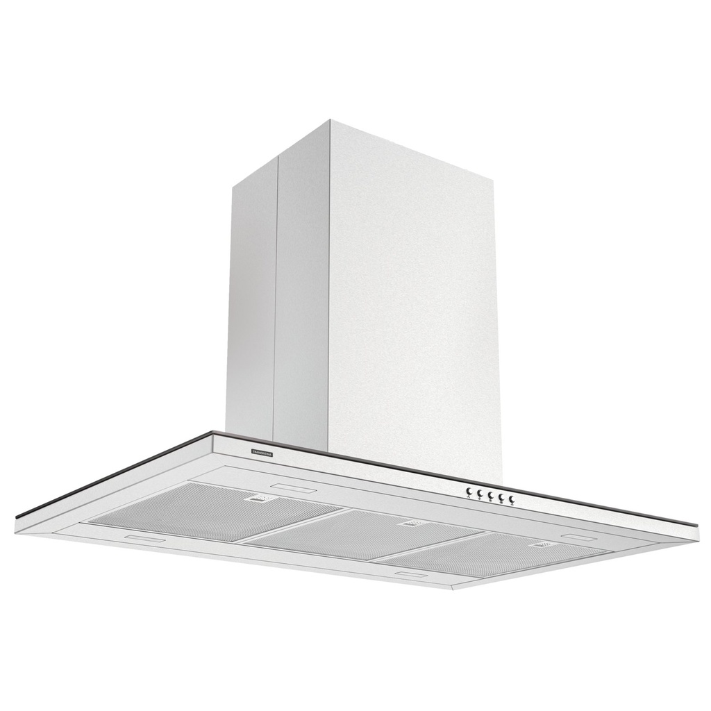 [95800029] CAMPANA DE ISLA SLIM 90 EN ACERO INOX SCOTCH BRITE