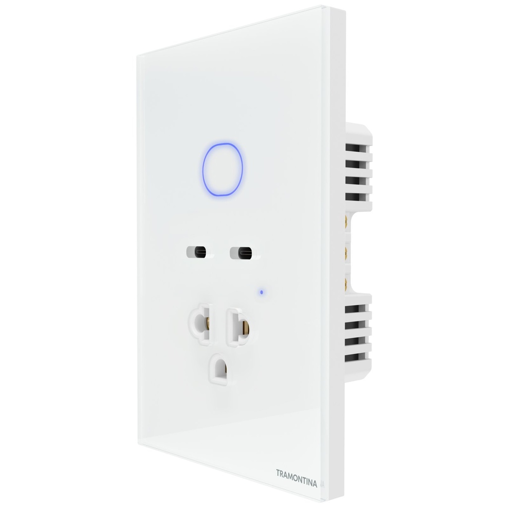 INTERRUPTOR SMART + 1 TOMA 15A + 2USB-C