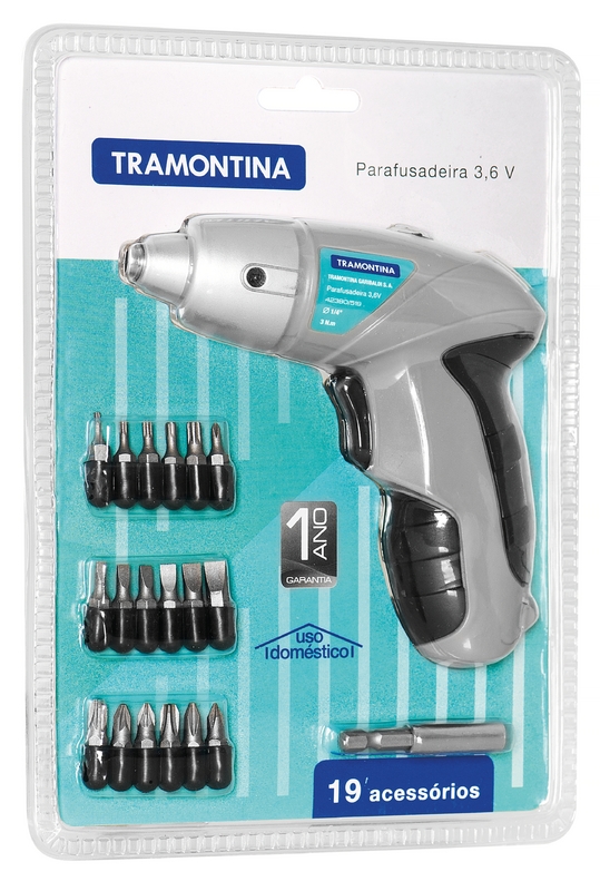 [42380519] ATORNILLADOR 1/4" A BATERIA NI-CD 3,6 V - 21 PIEZAS
