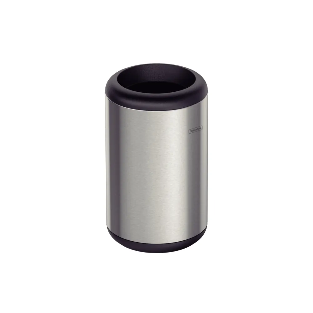 BASURERO CAPSULA 10 L, EN ACERO INOX.