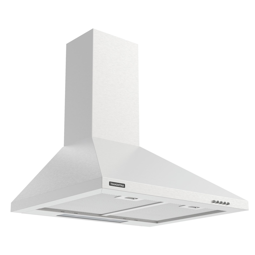 CAMPANA DE PARED PIRAMIDE 60 CM., EN ACERO INOX., STANDARD B2B