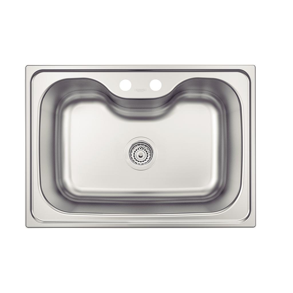 [93806122] FREGADERO DE EMPOTRAR EN ACERO INOXIDABLE 68X50 CM