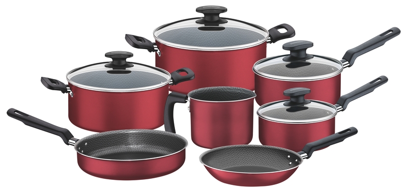 [20399783] JUEGO DE OLLAS ANTIADHERENTES 7 PIEZAS LORETO