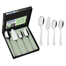 [66986160] JUEGO DE UTENSILIOS EN ACERO INOXIDABLE 4 PIEZAS ZURIQUE