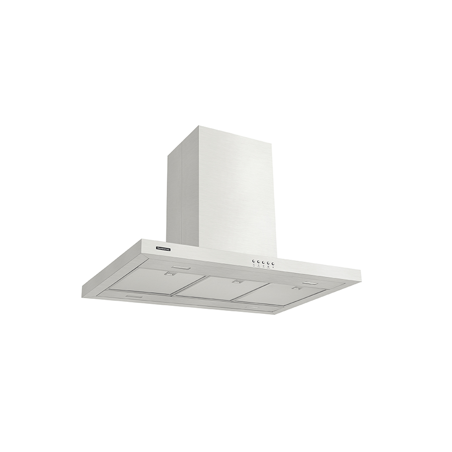 CAMPANA NEW DRITTA ISLA 90, PERFECTA, EN ACERO INOX., 90 CM
