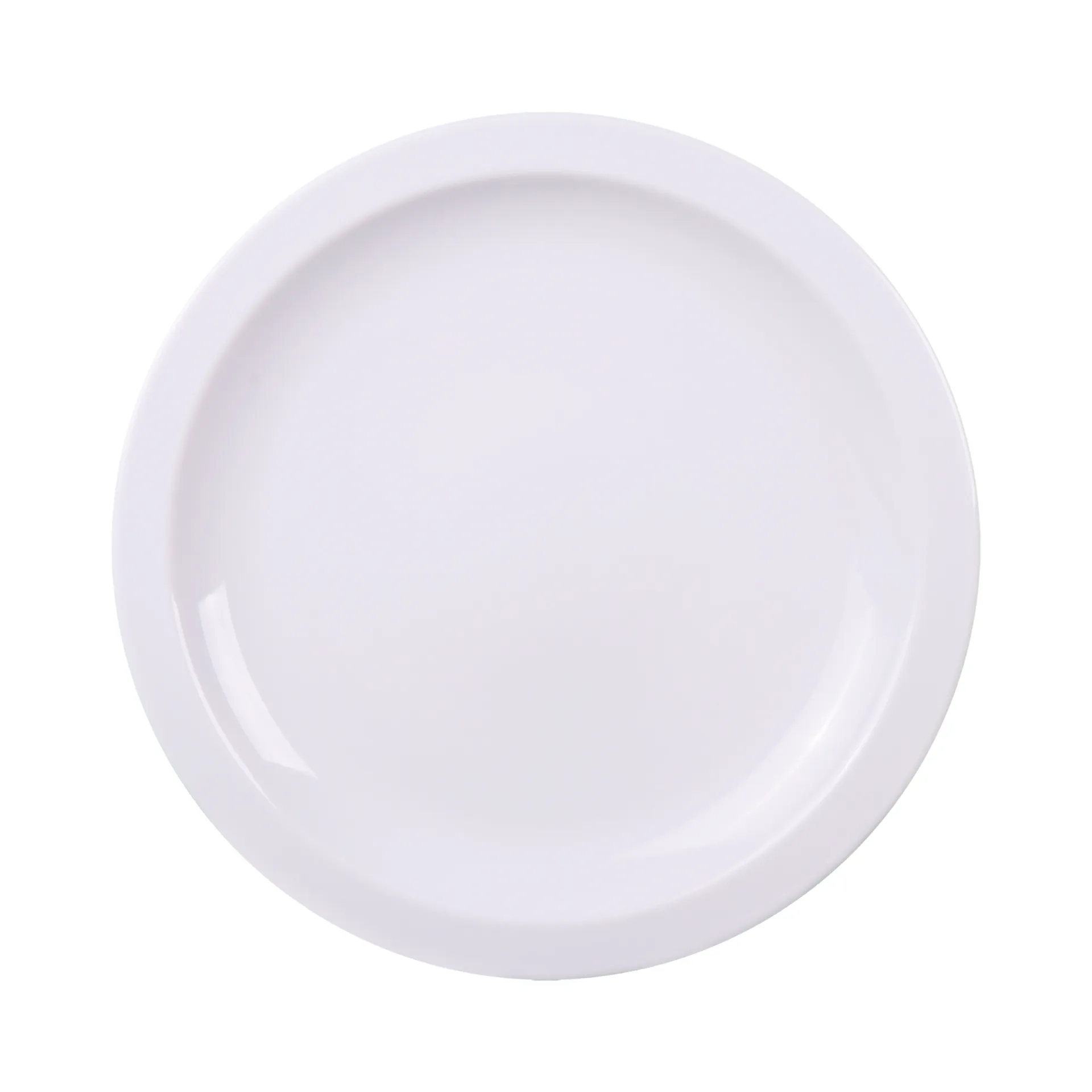[96600101] PLATO RASO EN PORCELANA Ø28 CM. PAOLA