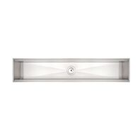 CANAL HUMEDO EN ACERO INOX 90X18 CM. SCOTCH BRITE