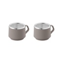 JUEGO DE TAZAS PARA CAFE 2 PZAS.