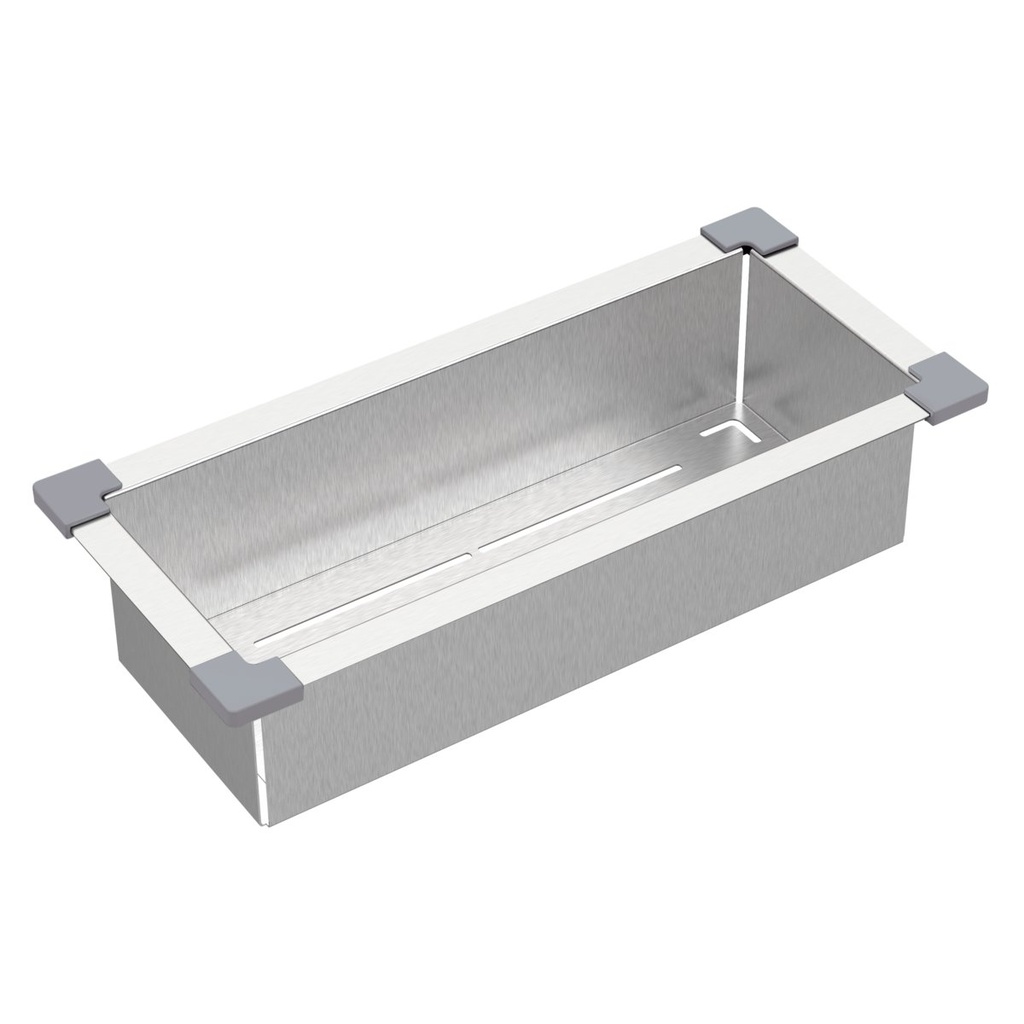 CESTO COLADOR EN ACERO INOX QUADRUM Y VITRUM