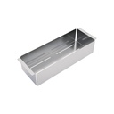 CESTO COLADOR EN ACERO INOX 14X9X42 CM. QUADRUM