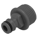 ADAPTADOR MACHO CON ROSCA EXTERNA 3/4 PARA GRIFOS